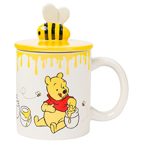 Silver Buffalo Caneca esculpida cerâmica Winnie the Pooh com alça...