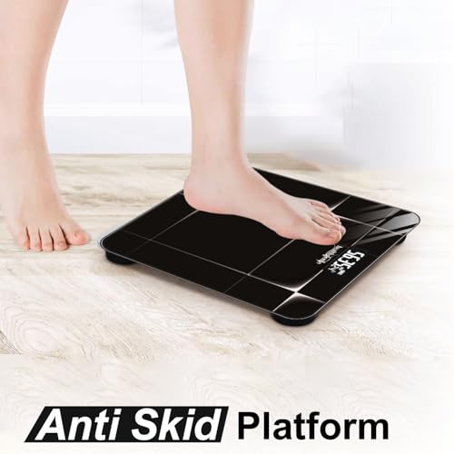 Image of Healthgenie Weight Machine for Body Weight Thick Tempered Glass LCD Display With 3 Years Warranty Weighing Scale Shine Plus