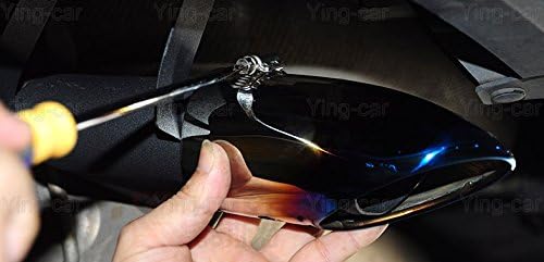 1Pcs Blue Car Stainless Steel Tailpipe Trims Exhaust Muffler Tail Pipe Tip For Nissan Rogue 2014-2020