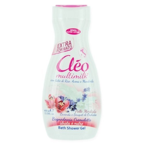 Cleo Multimilk Bath Shower Gel Soft - Lavender & Orchids 13.52 Ounces