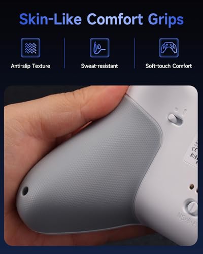 Image of EasySMX X05Pro Wireless PC Controller - Soft-Click Low-Noise Buttons, Dual-Stage Impulse Triggers, Hall Joysticks with 1000Hz Polling, 2 Programmable Buttons, 1000mAh Battery, Multi-Platform Controller for PC /Switch /Android /iOS