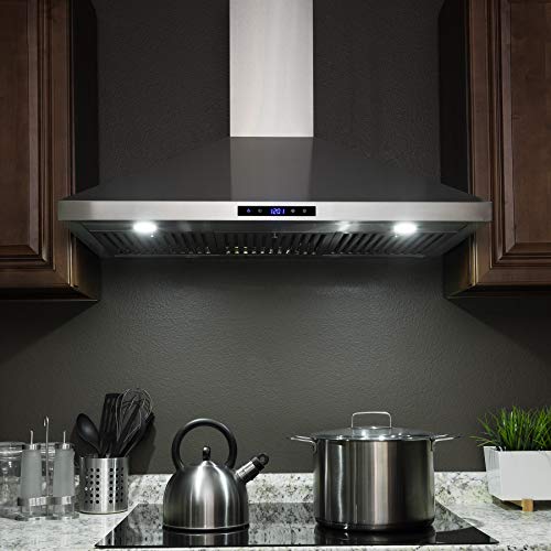 FIREBIRD New 36" European Style Wall Mount Stainless Steel Range Hood Vent W/Touch Sensor Control