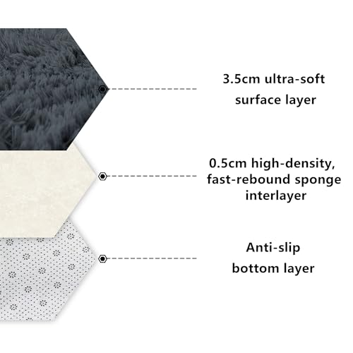Tapis de salon moelleux extra doux pour une ambiance chaleureuse - 5