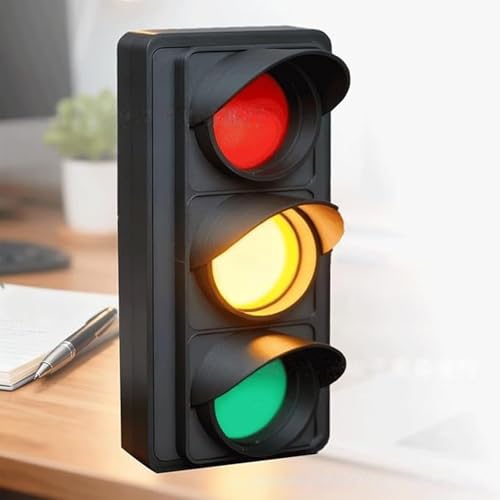 Générique Lampe Indicateur Feu Tricolore De Bureau – Feu de signalisation social alimenté par USB, Éclairage USB Sans Fil ABS | Indicateur Occupé Bureau |...