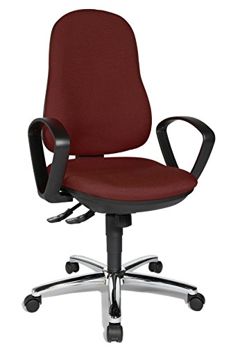Chaise de bureau Topstar 8929 g27 Synchro Steel bordeaux haut de gamme