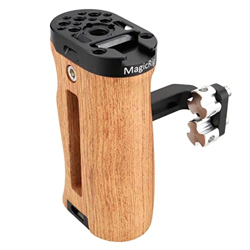 Image of Wooden Side Handle for A7RIII A7III BMPCC 4K 6K Pro Camera Cage