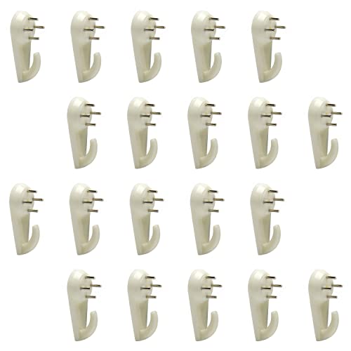 Image of Nails for Hanging Pictures,Picture Hooks Hardwall Hanger for Hardware, Fasteners & Hooks Wall Mount Non-Mark Hook Picture Photo Frame Hangers(20Pcs,40*20mm)