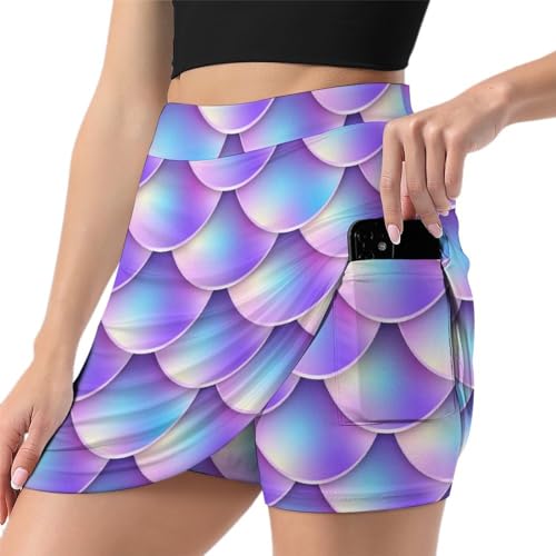 Mini jupe de course violette idéale pour vos séances de running et fitness