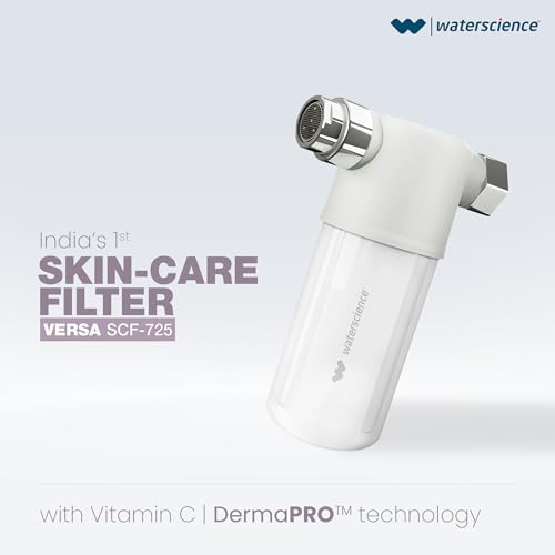 Image of WaterScience VERSA Skin Care Filter for Hard Water with Vitamin C | Tap Filter for Hard Water | Wash Basin Filter for Skin - VERSA-SCF-725