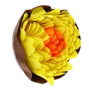 1pc Pet Sniffing Pad Toy Puppy Snuffle Feeding Mat Snuffle Treat Mat Slow Dog Feeding Snuffle Mat for Cats Pet Foraging Mat Pet Snuffle Pad Dog Foraging Felt Mat Yellow Felt Cloth BCOATH