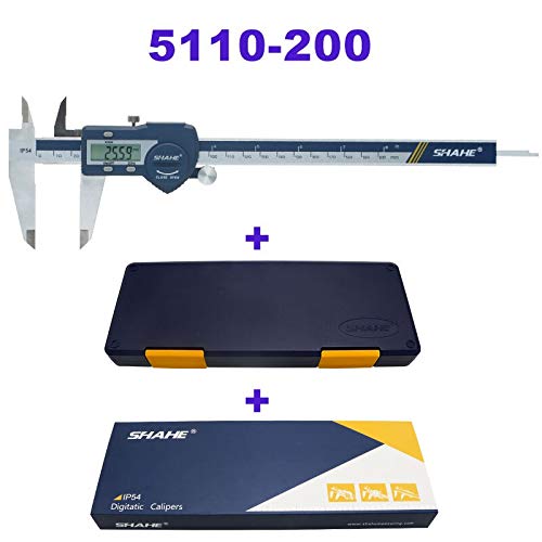 Pie De Rey Acero Inoxidable endurecido 0-150 mm Calibrador Digital Messschieber Caliper Vernier Electronic Micrometro 72 (Color : 0 200mm)