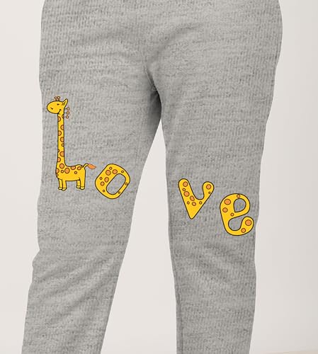 Image of KYDA KIDS Girl's Regular Cotton Joggers for Casual Wear, Jogging, Exercise& Walking (Pack of 1)