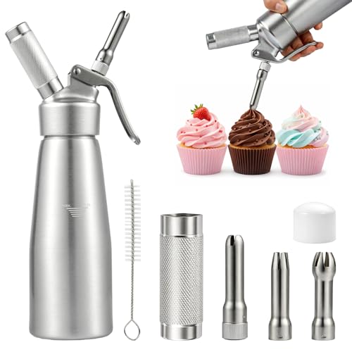 GREENSAPPIRE 500ML Whipped Cream Dispenser Aluminium Cream Whipper