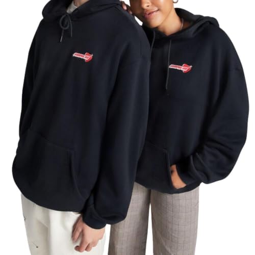 Converse Model BEMY2K Oversized Hoodie Black, Black/White, XS