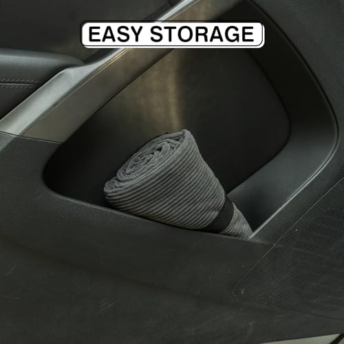 Image of Waterproof Car Seats Cushions with Non Slip Back - Universal Gray Seats Liner Fit for Cars Truck SUV Seat - Portable Carseat Protectors Great for Workouts Swimming Running Boxing Yoga