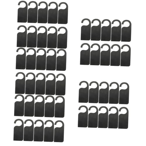 MUCKLILY 5sets Wooden Door Hanger Sign Blank Hanger Signs Diy Craft Kit Easy to Read Install 10pcs*5