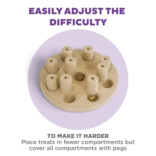 Outward Hound Nina Ottosson Dog Smart Tan Composite Interactive Treat Puzzle Dog Toy