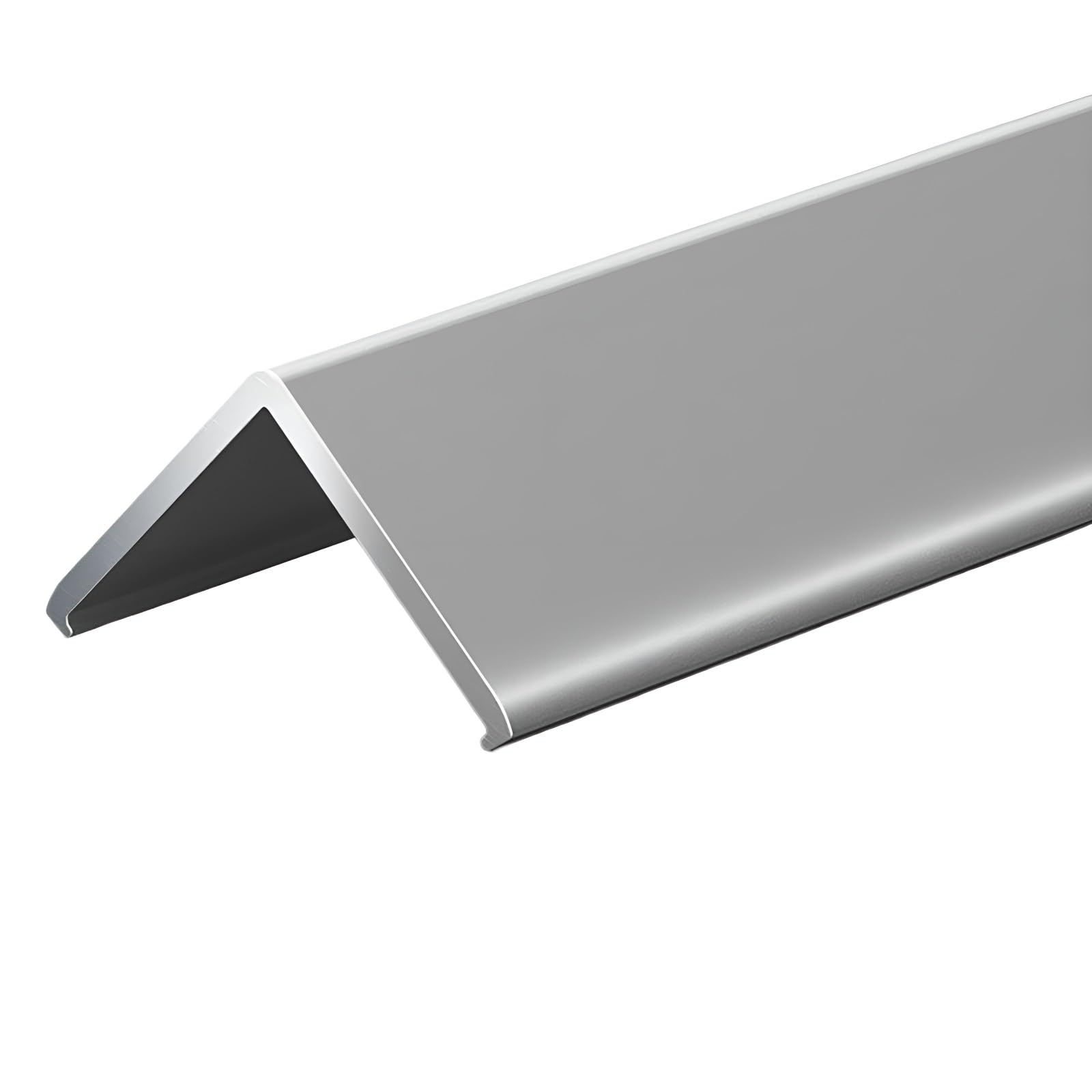 Eckenschutz, Aluminium, selbstklebend, 100 cm, 3 Stück, Kantenschutzstreifen für Familiensicherheit, verhindert Schäden, ideal für Wohnzimmer und Küche (Silber, 30 x 30 mm)
