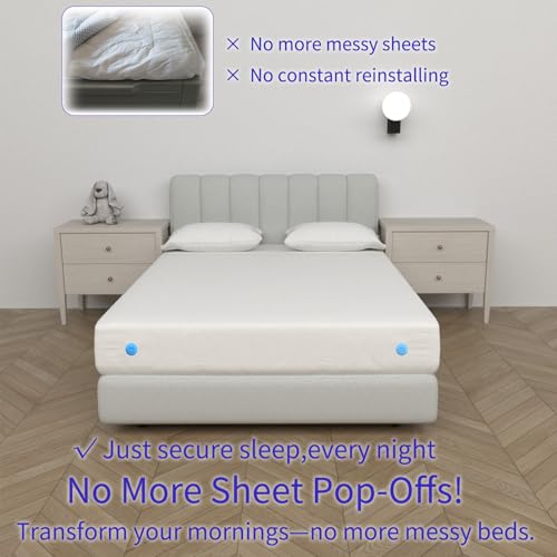 Attaches pour draps de lit et draps-housses universelles Lot de 8