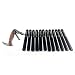BM Server Accessories, 12 Royal Industries Black Table Crumbers with Clip + 1 Franmara Cork Screw Wine or Beer Bottle Opener Bundle, For Bartenders, Servers, Waiters and Waitress Bartending Kits