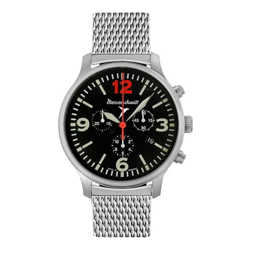 Chronographe aviateur Messerschmitt homme en acier de haute manufacture Aristo
