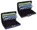 Utrax 12 Slots Metal Cards Wallet Multi Pockets Aluminum Purse Credit Card Organizing Hard Case Holder for Rfid Scan Protection (Two Random Color)