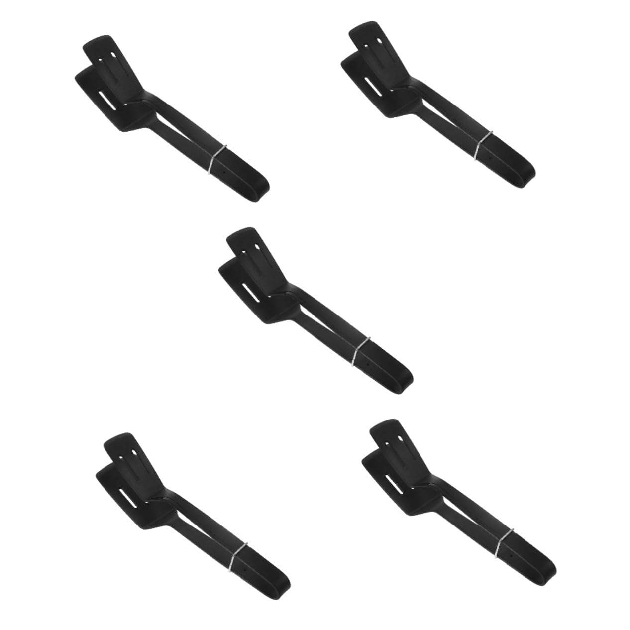5 Pezzi Pinza Silicone Multifunzionale per Grigliate e Spatola Antiscivolo con Design Compatto e Resistente Utensile per Friggere e Girare Alimenti