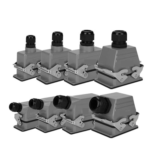 Conector de alimentación de entrada lateral para cableado industrial pesado