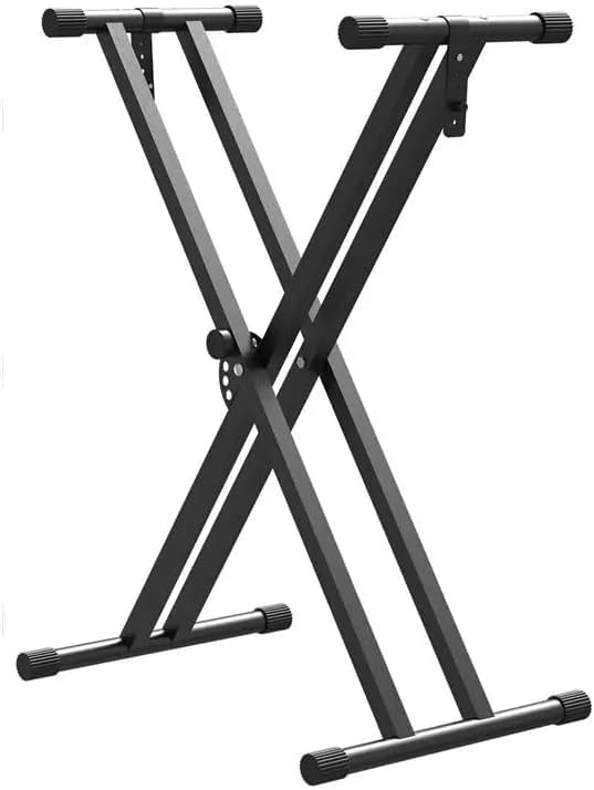 upkpvid Adjustable Double Braced X Type Keyboard Stand 49cm to 97cm Heavy Duty Music Instrument Stand for Digital Piano 54 61 76 88 Key Keyboard and Guzheng Performance