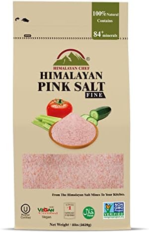Himalayan Chef Pink Himalayan Salt, Extra Fine Grain - 8 Lbs