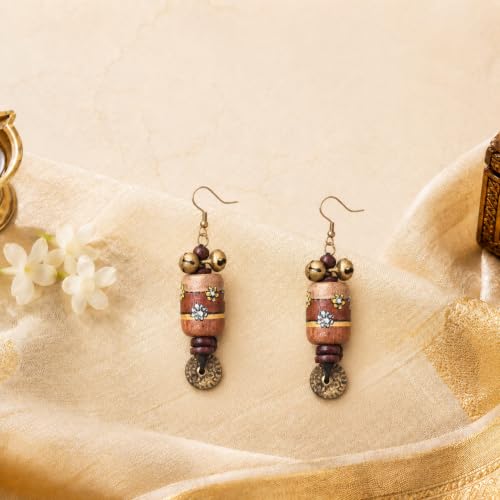 Image of Handcrafted Bohemian & Ethnic Earrings Collection for Women - Artistic, Nature-Inspired Statement Designs in Studs, Drops & Chandeliers