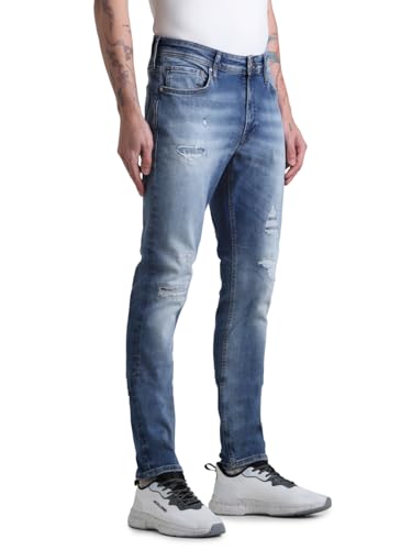 Image of Jack & Jones Men's Skinny Fit Jeans | Low Rise | Jeans for Men