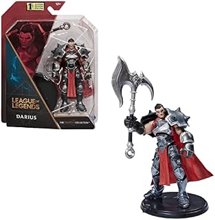 League of Legends, 4-Inch Darius Collectible Figure w/ Premium Details and Axe Accessory, The Champion Collection, Collector Grade, Ages 12 and Up