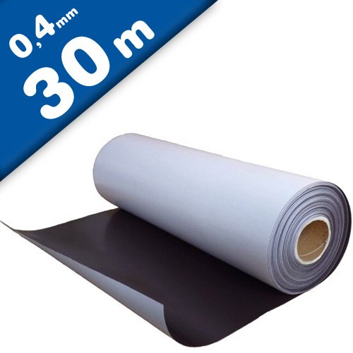 Folia magnetyczna samoprzylepna surowa brązowa 0,4 mm x 62 cm x 30 m rolka – trzyma się wszystkich metalowych powierzchni, elastyczna folia magnetyczna