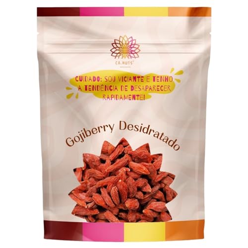 500g Goji berry Desidratado Importado | Rico em Vitaminas | Marca Ca.Nuts (500 gr)