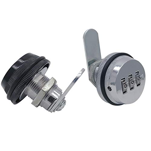 Combination Cam Lock, 20mm Cylinder Length, 3 Digit Code Security Locks for Arcade