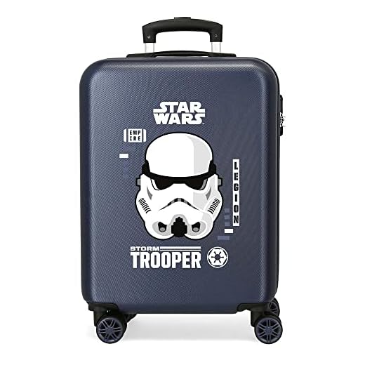 Star Wars Storm Maleta de Cabina Azul 38x55x20 cms Rígida ABS Cierre de combinación Lateral 34L 2 kgs 4 Ruedas Dobles Equipaje de Mano