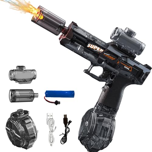 Elektrische Wasserpistole Kinder, Wasser Pistole Elektrisch, Automatische Wasserpistole Elektrisch, Wiederaufladbare Kin...
