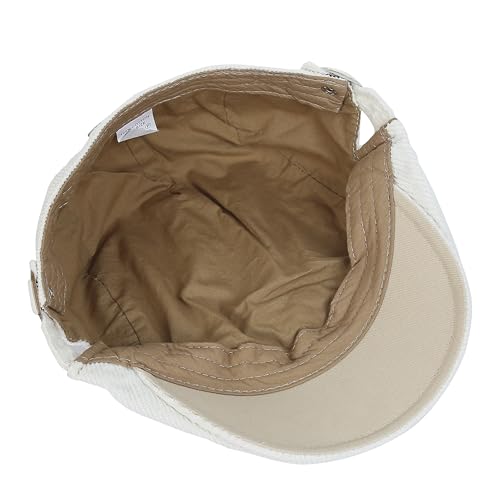 Image of FabSeasons Cotton Ivy Flat Golf Cap - Classic Newsboy Gatsby Hat for Men