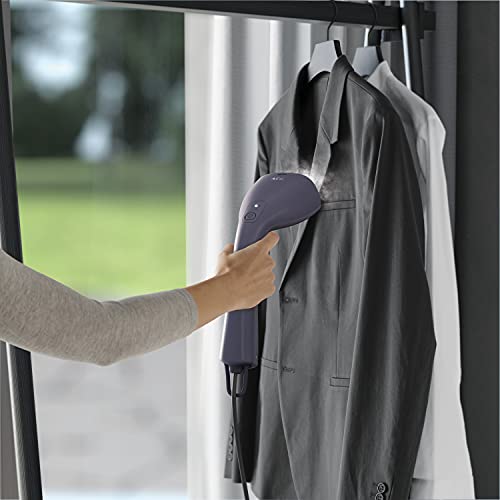 Plancha de vapor vertical para ropa delicada con depósito extraíble de 100 ml y cable largo 6