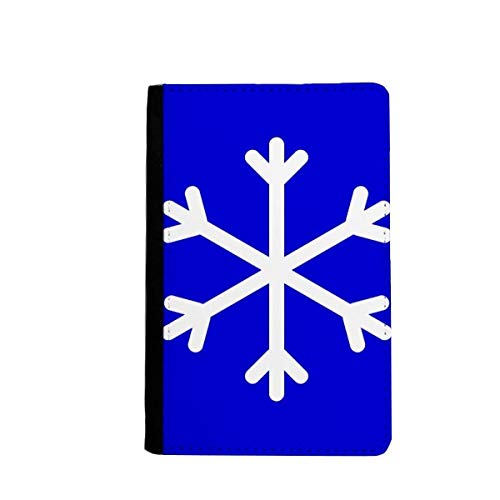 Porte-passeport carré bleu neige en simili cuir pour vos documents