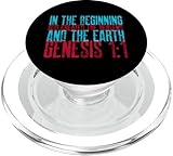 Genesis Kapitel 1 Vers 1, englische Standardversion PopSockets PopGrip für MagSafe