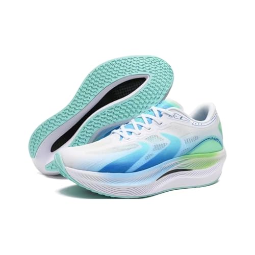 Image of Carbon Plate Marathon Running Racing Shoes Men Stable Support Shock-Relief Ultra-Light TPU Outsole Rebound Sneakers