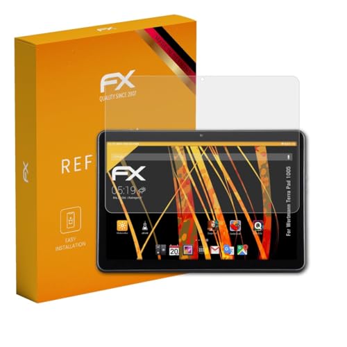 atFoliX Protecteur d'écran compatible avec Wortmann Terra Pad 1005 Film Protection d'écran, antiréfléchissant et absorbant les chocs FX Film Protecteur (2X)