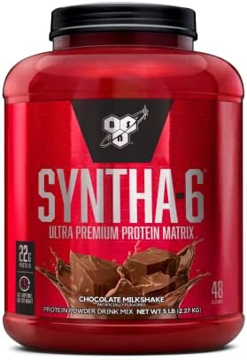 BSN SYNTHA-6 Whey Protein Powder, Chocolate Protein Powder with Micellar Casein, Milk Protein Isolate, Chocolate Milkshake, 48 Servings (Packaging May Vary)