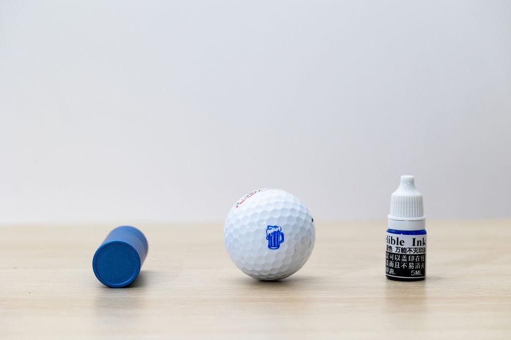 Sello para pelota de golf | Sello de aluminio impermeable con tinta permanente recargable | Marcador de bola de golf personalizado | Sellos de pelota de golf regalos para golfistas | Sello de pelotas