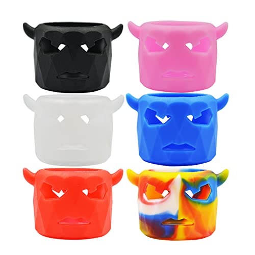 CREPUSCOLO Lot de 6 anneaux Vape Band - En silicone - Anti-chocs - Pour réservoir RTA RDA - Antidérapant (6 kit)