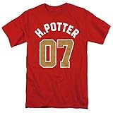 Popfunk Harry Potter Quidditch Jersey T Shirt & Stickers (Medium) Red
