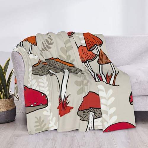 Couverture flanelle champignons pour vos soirées cocooning - 5
