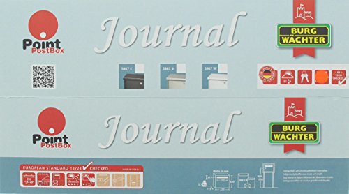 Burg-Wächter Brievenbus, A4 druppelformaat, EU-norm EN 13724, incl. 2 sleutels, verzinkt staal, journaal 5867 E, ijzer… - Afbeelding 6